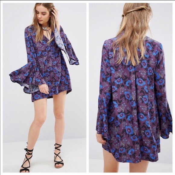 RARE! 🔮NWT FREE PEOPLE✨Magic Mystery Printed Tunic✨ - Picture 2 of 8